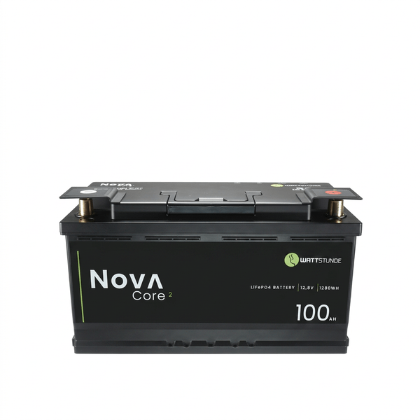 WATTSTUNDE NOVA Core² 100 Ah LiFePO4-Batterie – 12,8 V
