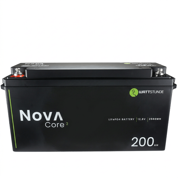 WATTSTUNDE NOVA Core² 200 Ah LiFePO4-Batterie – 12,8 V